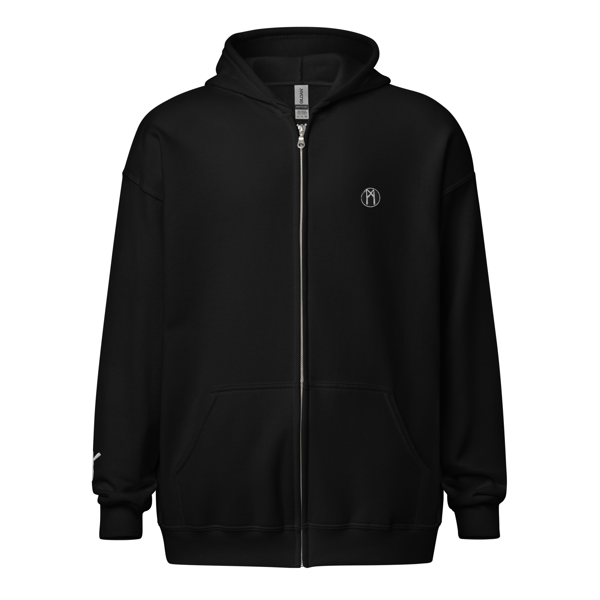 Algiz - Hoodie met rits - White – Bild 2