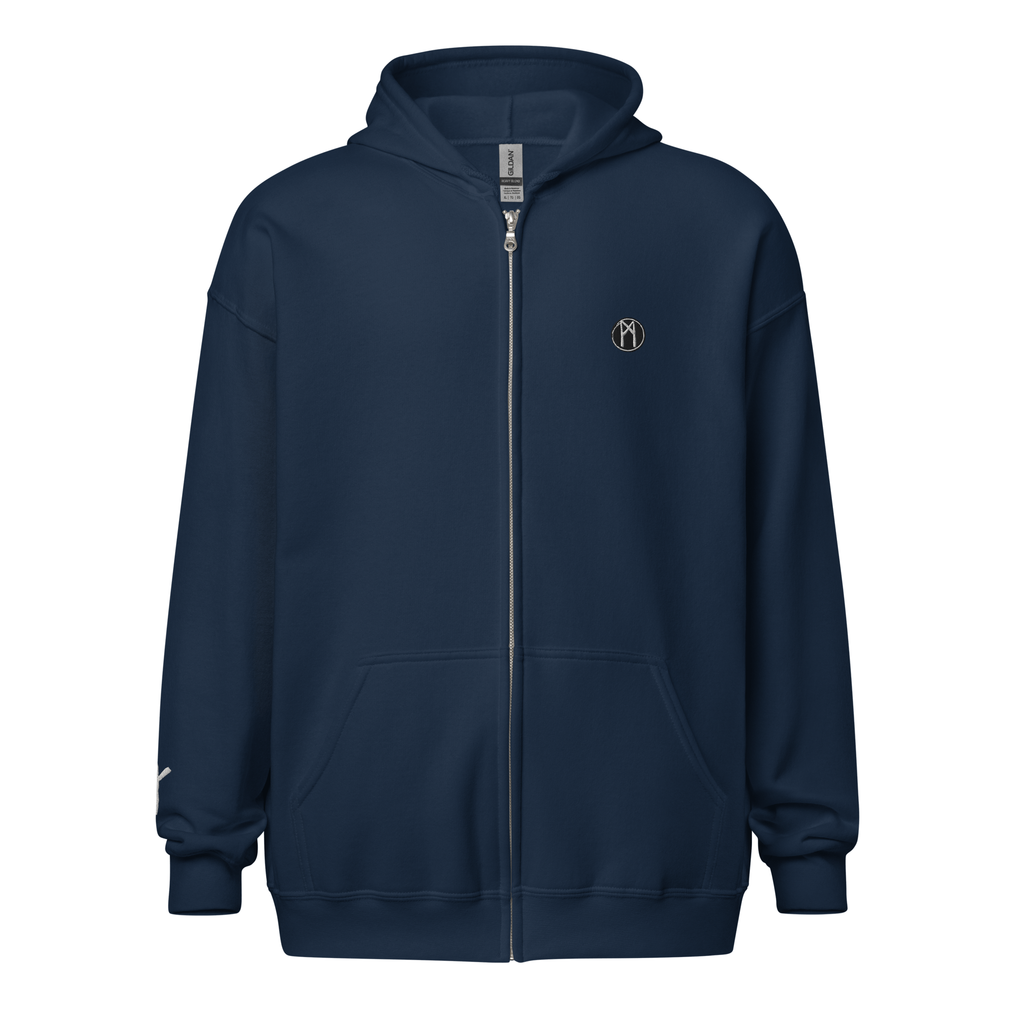 Algiz - Hoodie met rits - White – Bild 5